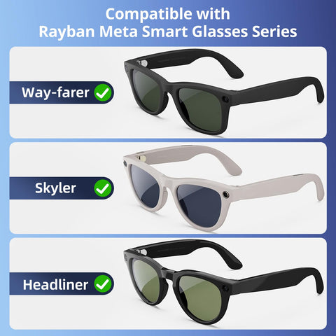 Seynli LED light cover for Ray-Ban Meta Skyler privacy
