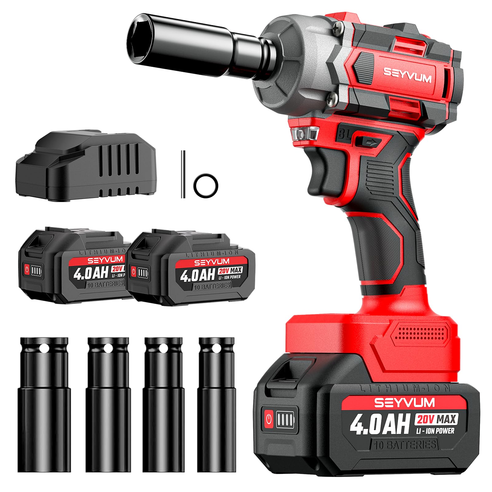 Seyvum cordless impact wrench demonstrating maximum torque capability for tough fasteners
