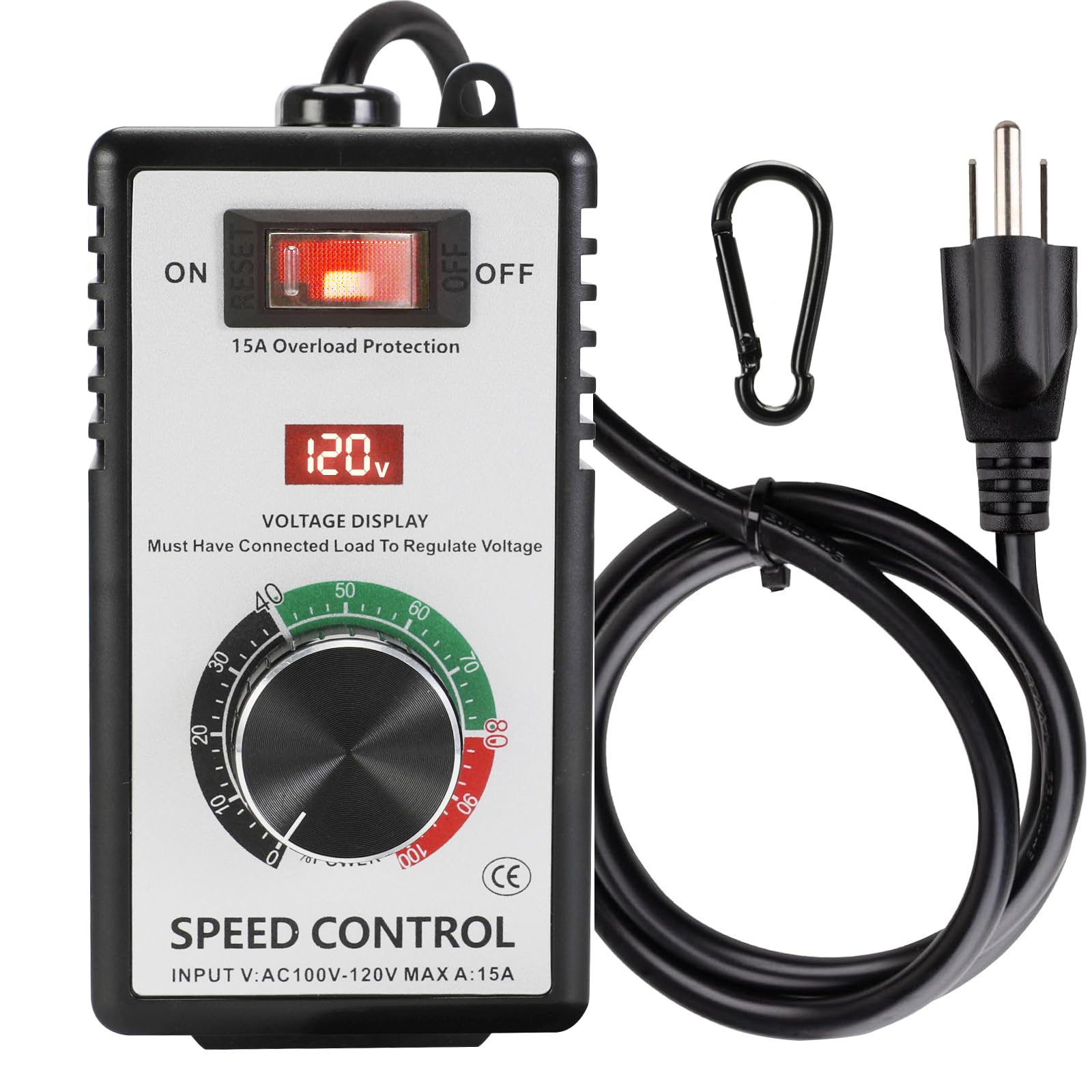 Sezbaifles variable speed controller with LED display for precise adjustments