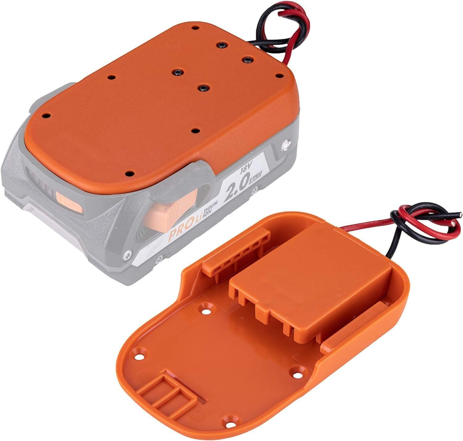 Sfablosm Ridgid 18V battery adapter enabling portable 12V power