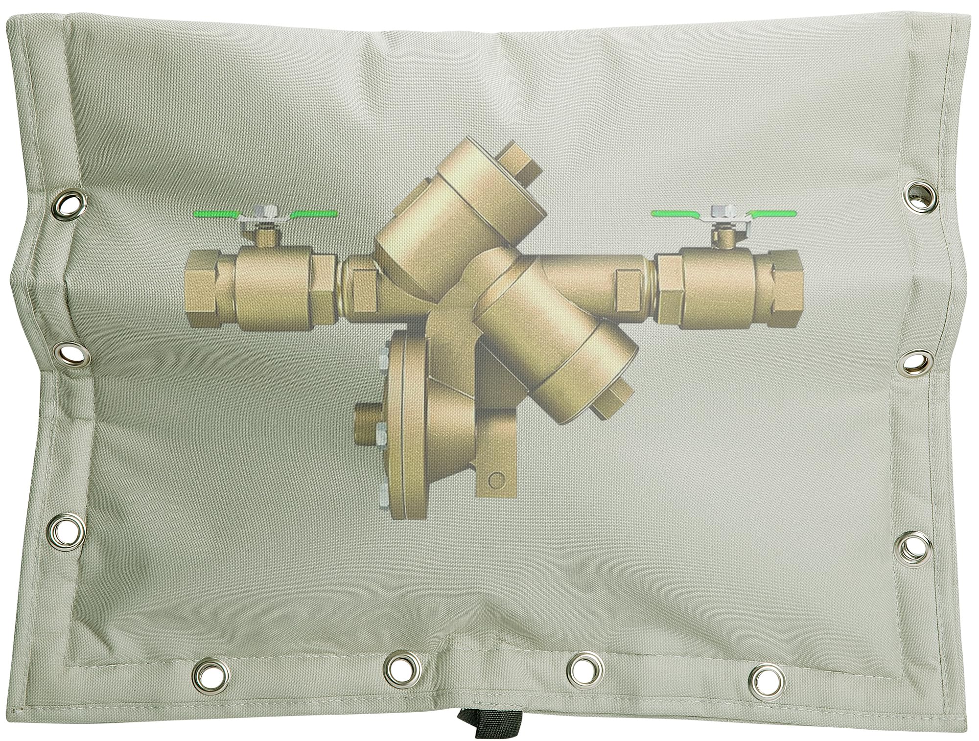 Sfcddtlg backflow cover 30x24-inch front view protects outdoor valves from cold weather.