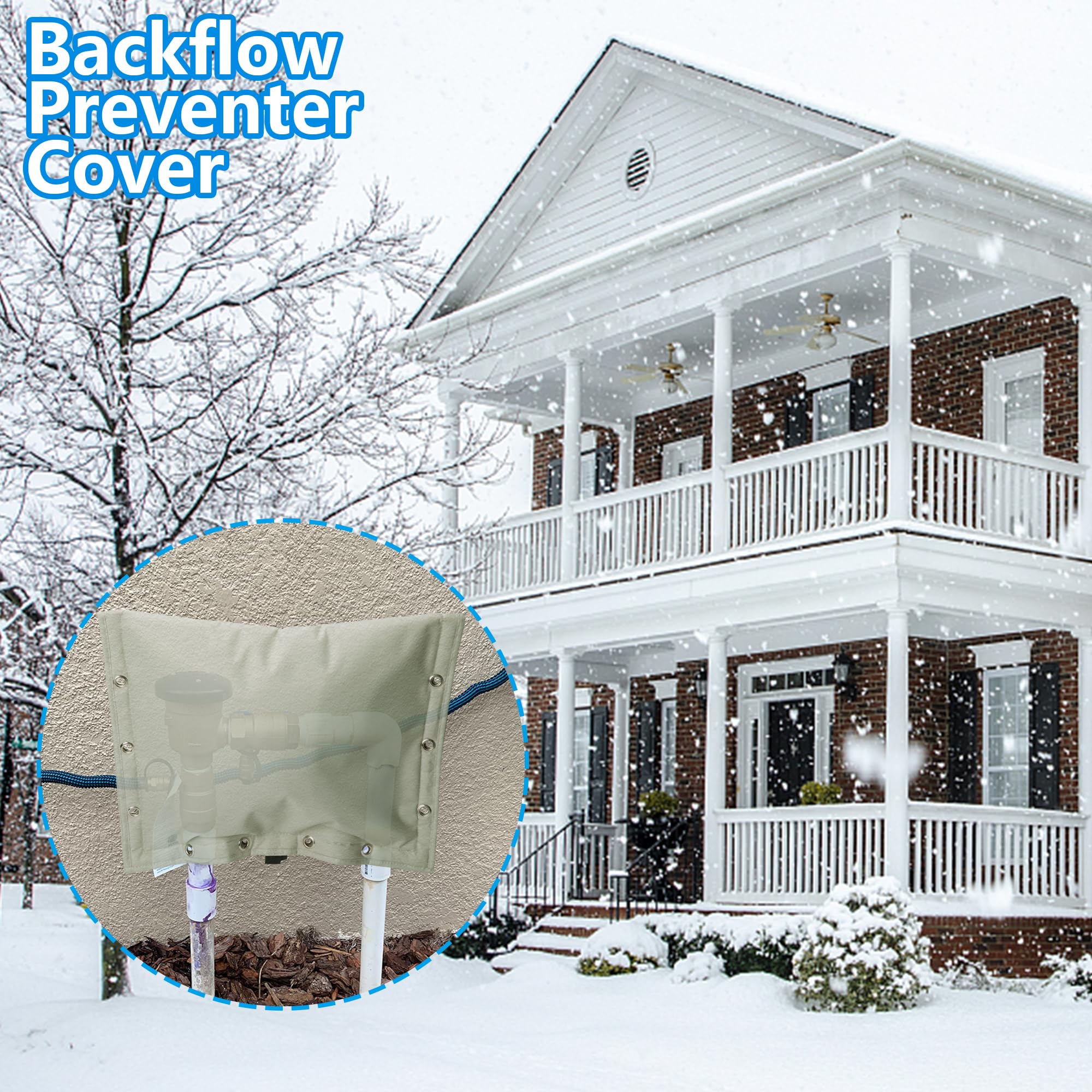 Sfcddtlg durable insulation material with oxford cloth shields outdoor plumbing for winter.