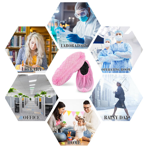 Sfee pink booties ideal for homes and offices