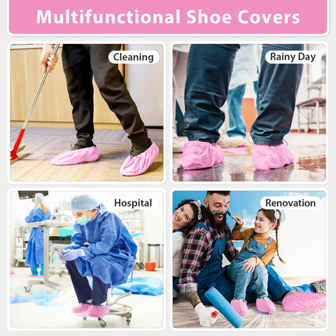 Sfee protective shoe covers safeguard indoor floors and carpets