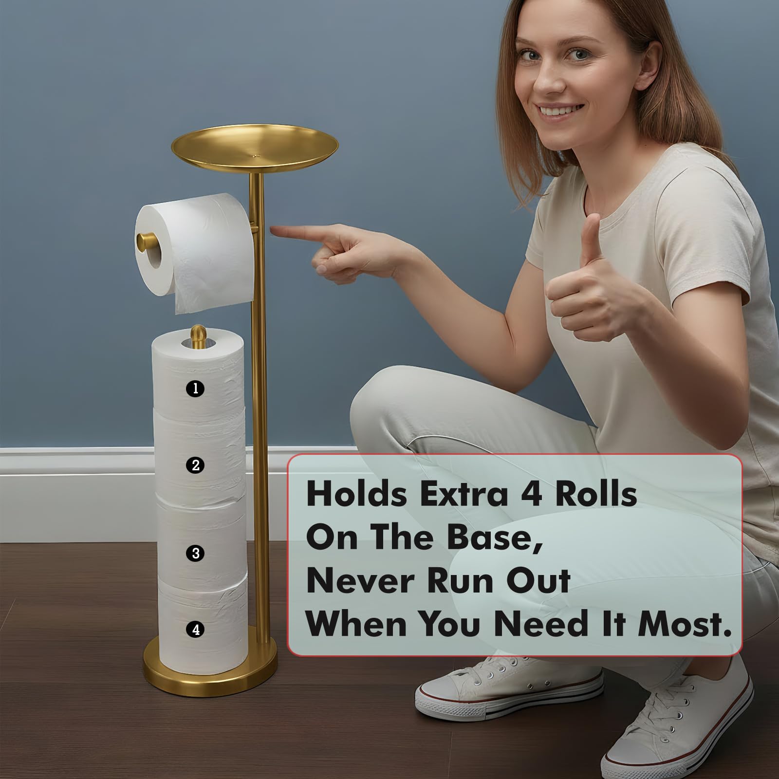 Sfemn brushed-gold-finish-elegant-design adds luxe style to any bathroom.