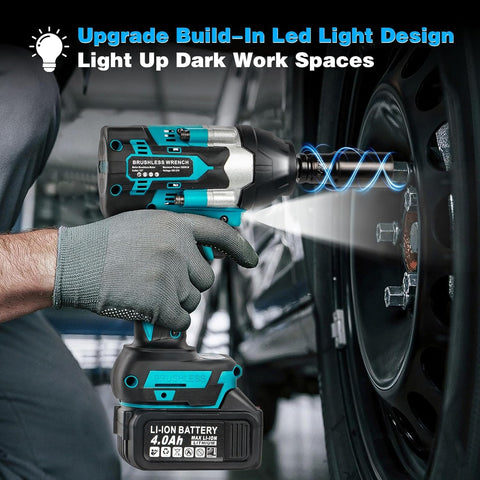 SFESGRER dual 4Ah batteries deliver longer runtime and faster charging.