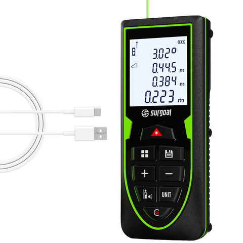 SG SURGOAL green laser distance meter front view for quick site measurements