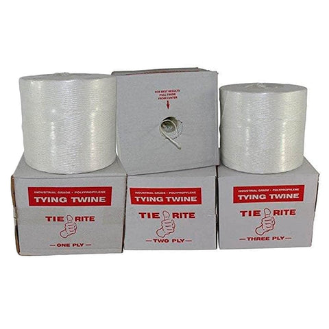 SGT KNOTS polypropylene tying twine in pull-line setup, weather-resistant and strong for bundling.
