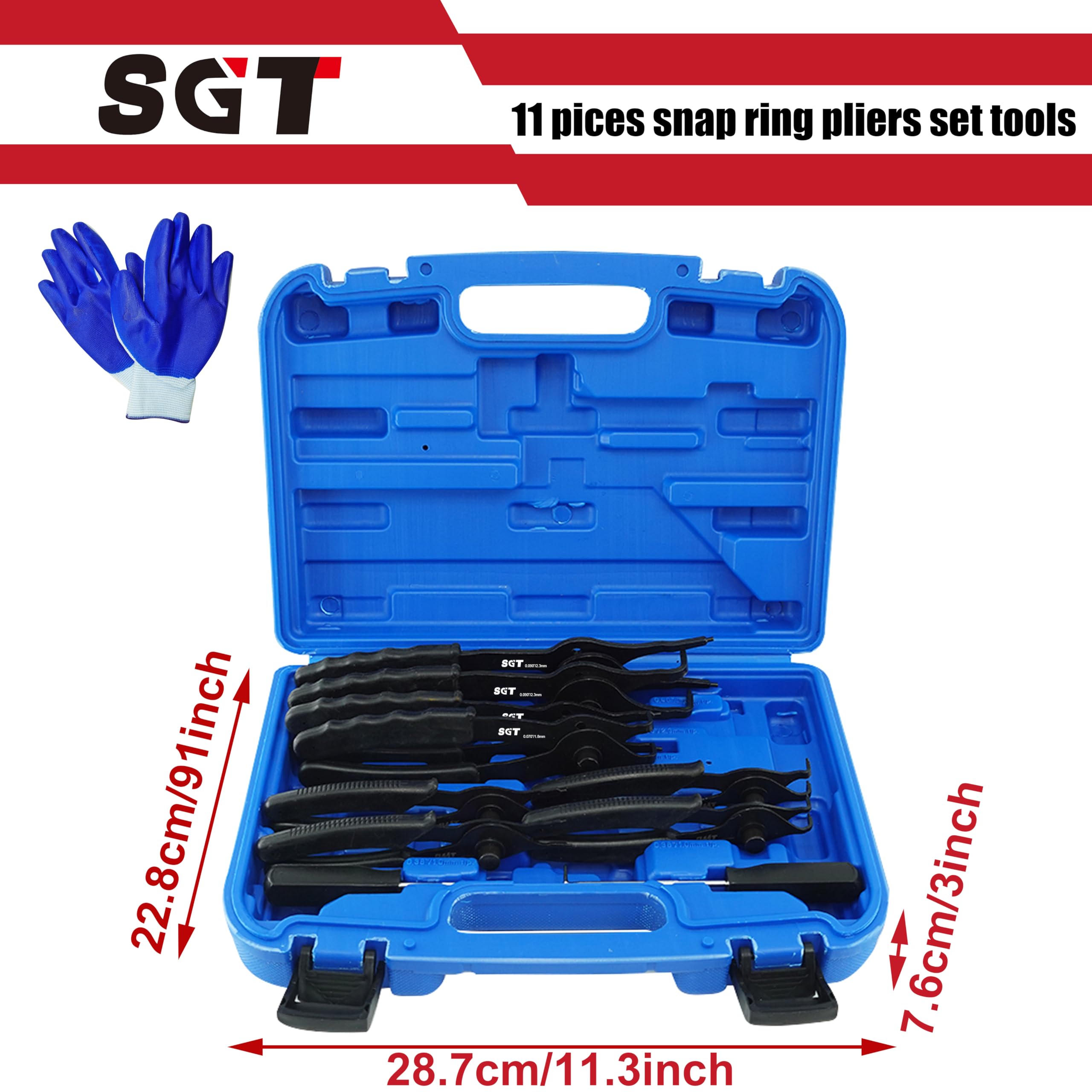 Gloves included for comfortable handling during clip work.
