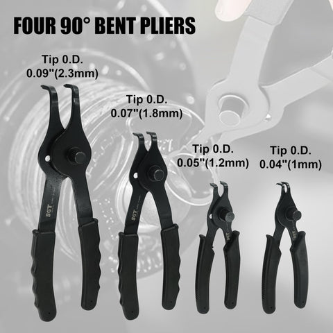 SGT Snap Ring Pliers 90° 13.1 in 0.09 in tip for reach-ins