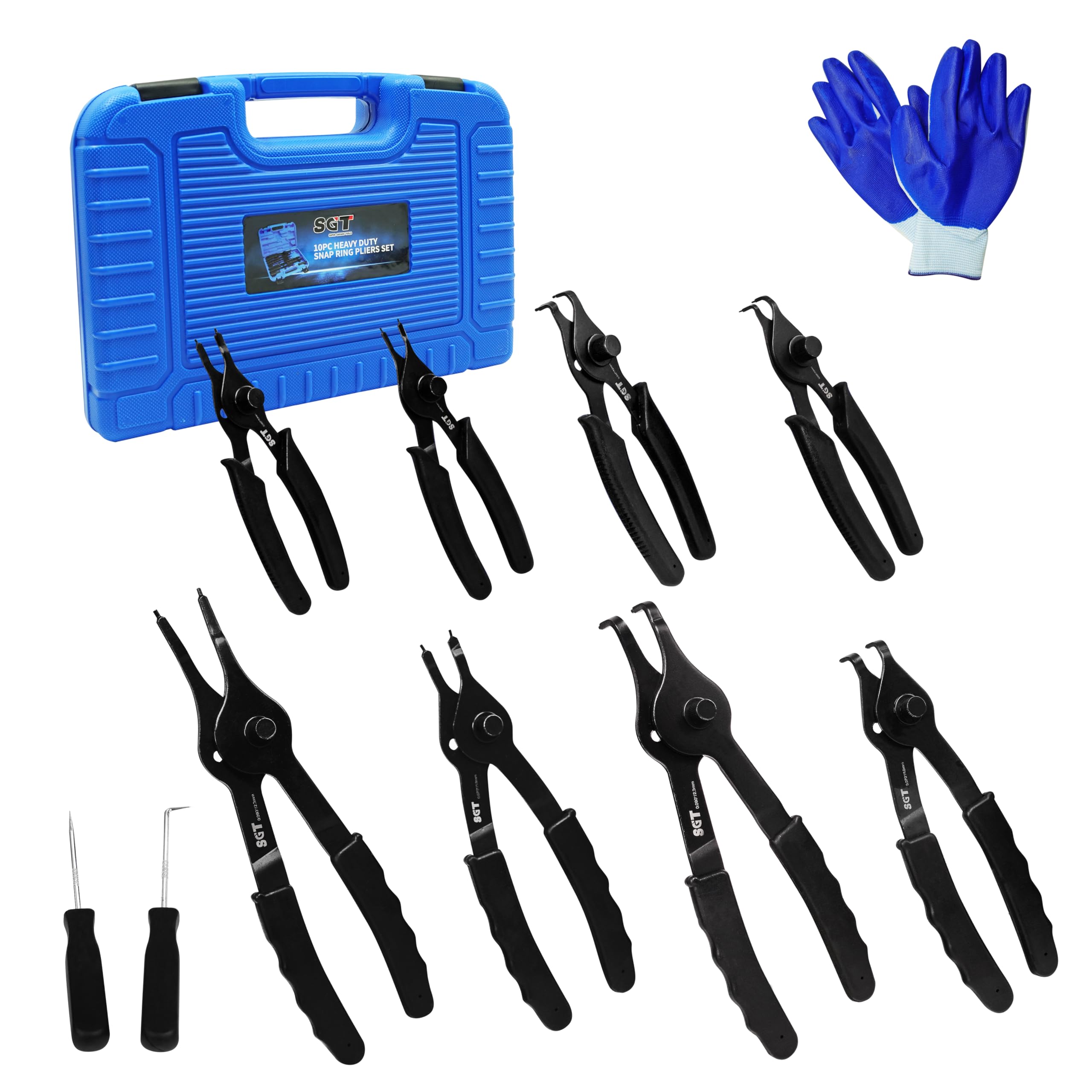 SGT Snap Ring Pliers set in carrying case for organized storage.
