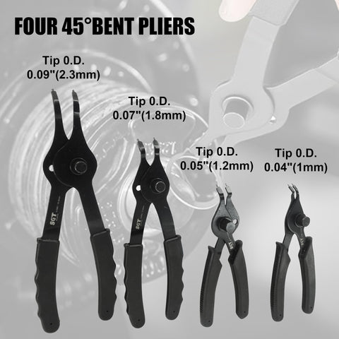 SGT Snap Ring Pliers straight 5.9 in 0.04 in tip for small gaps