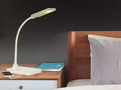 SHABBOSLITE LED Table Lamp White dimming control enables gentle light adjustment