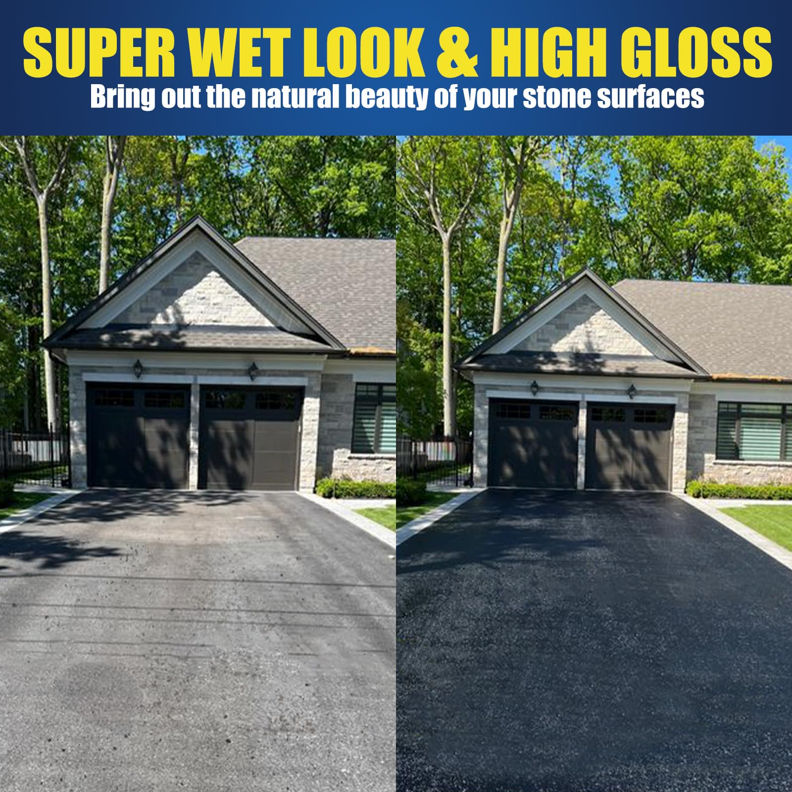 Shabebe driveway gloss finish enhances curb appeal