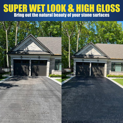 Shabebe driveway gloss finish enhances curb appeal