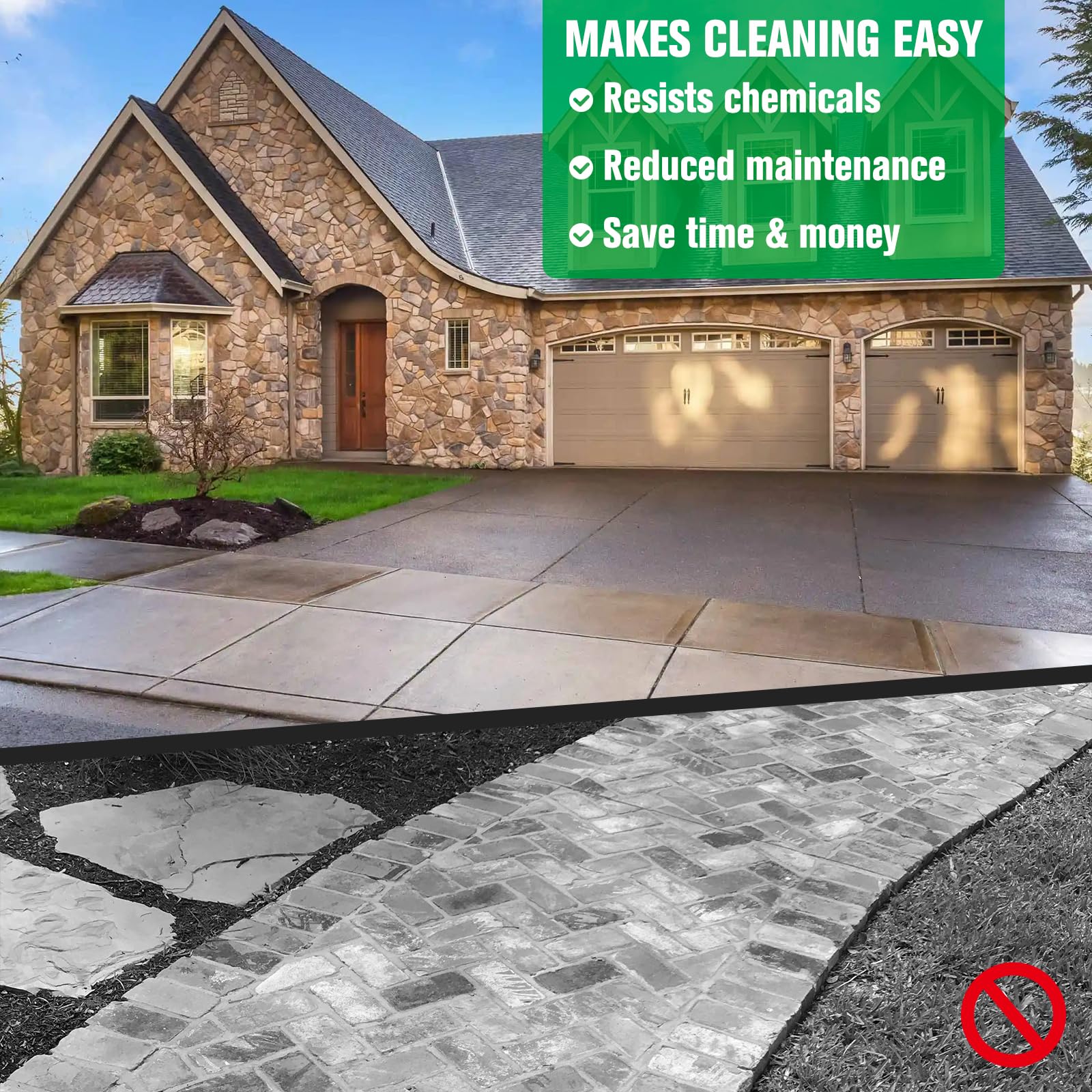 Shabebe Premium Stone Sealer dries in minutes after brushing or rolling