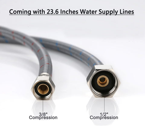 SHACO double-handle control for precise hot and cold balance.