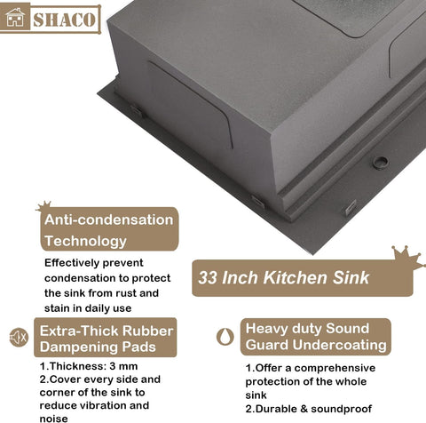 SHACO stainless steel colander enables quick draining during prep.