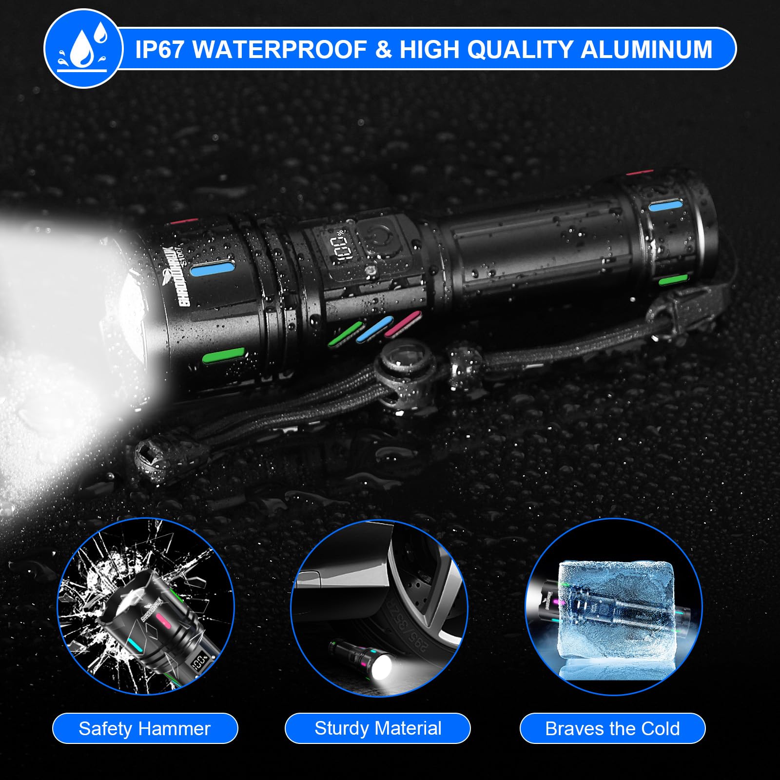 Shadowhawk S1007 in use during an emergency scenario delivers portable high-lumen lighting.