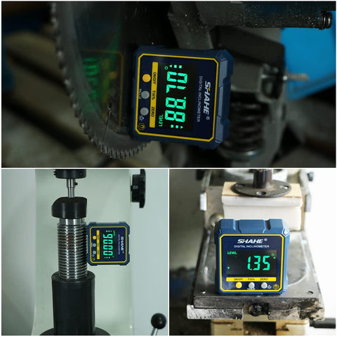 SHAHE angle finder covers 0–360° for versatile tool use