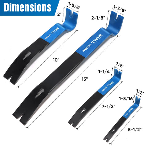 SHALL 15-inch heavy-duty pry bar in action for pry and lift tasks