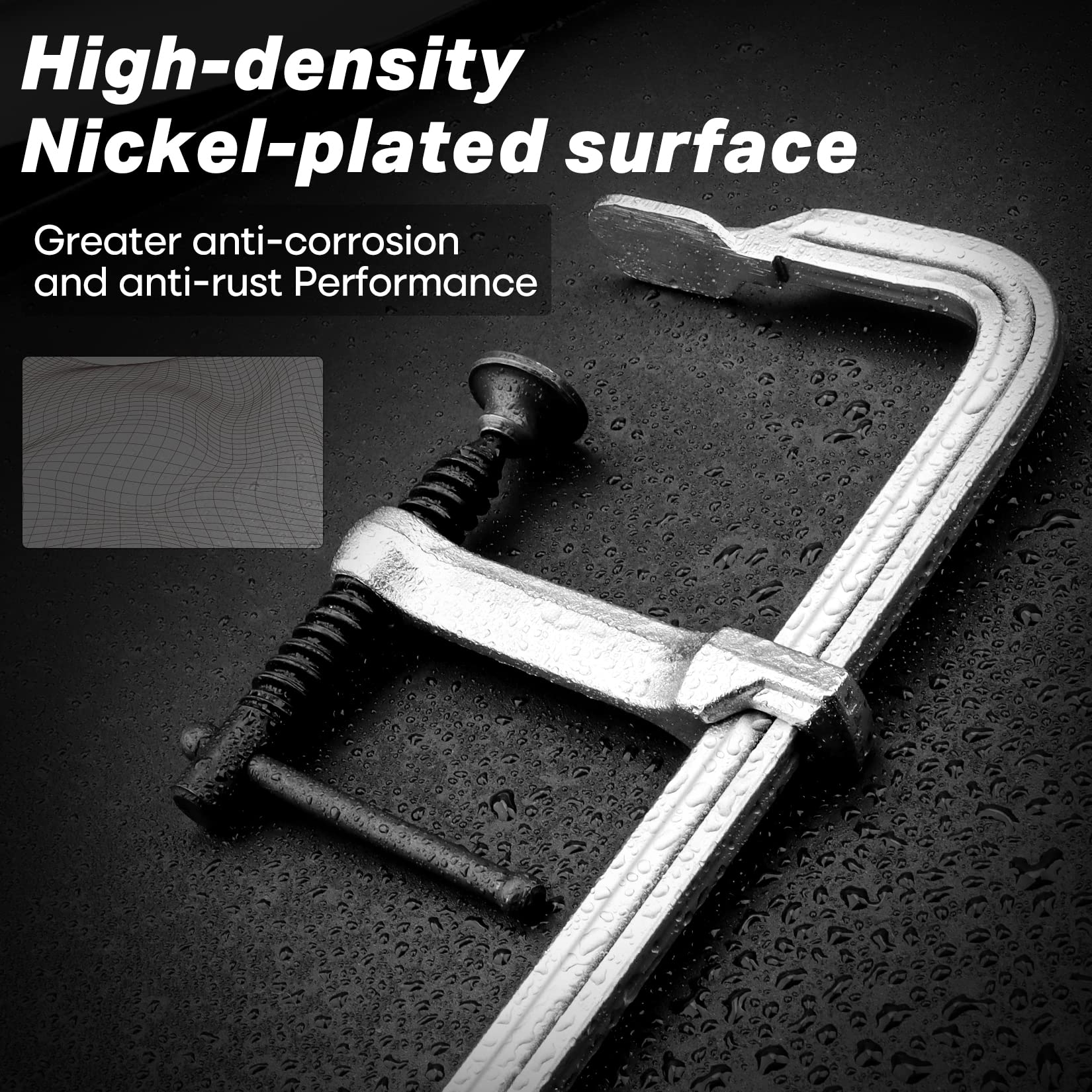 SHALL 3-inch throat depth highlighting versatile clamping for medium-sized projects.