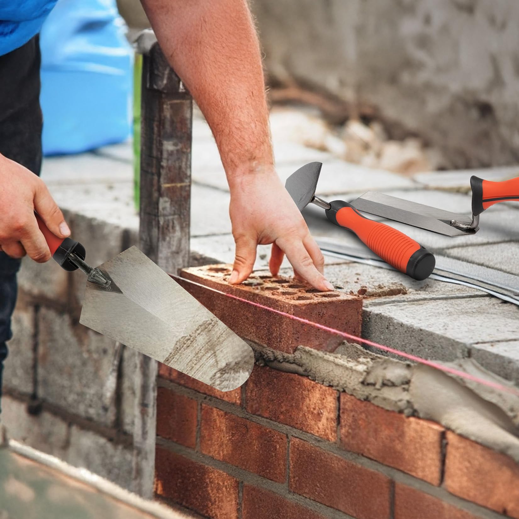 SHALL complete 3-piece set ideal for concrete, mortar, tile, and brick projects
