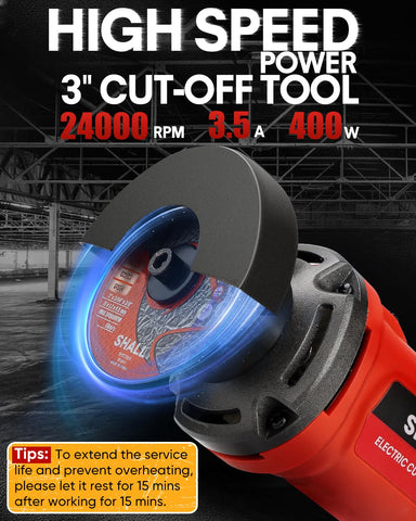 SHALL 3inch cut-off tool motor core delivers steady power for metal cutting tasks.