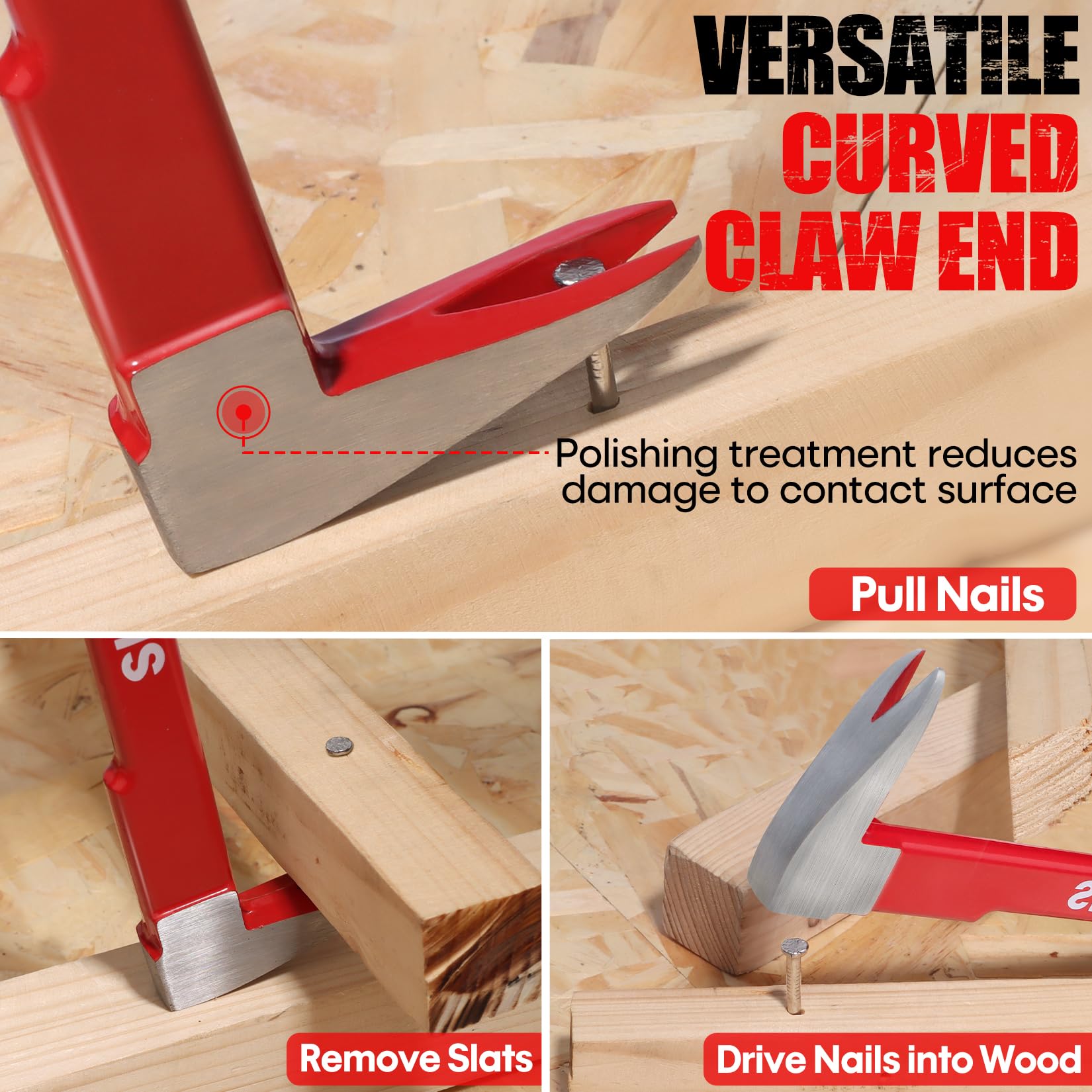 SHALL crowbar constructed from 40Cr alloy steel for durability
