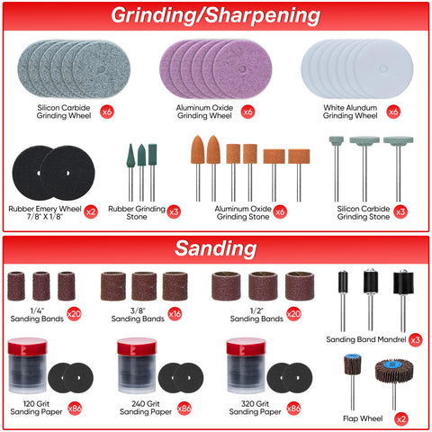 SHALL sanding band mandrels ensure secure, even sanding.