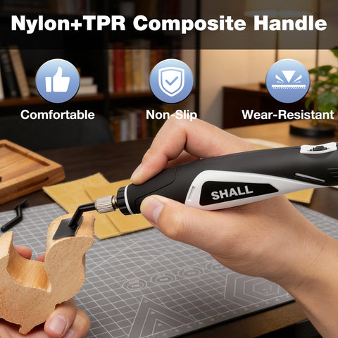 Shall 6-foot power cord offers flexible reach in varied workspaces.