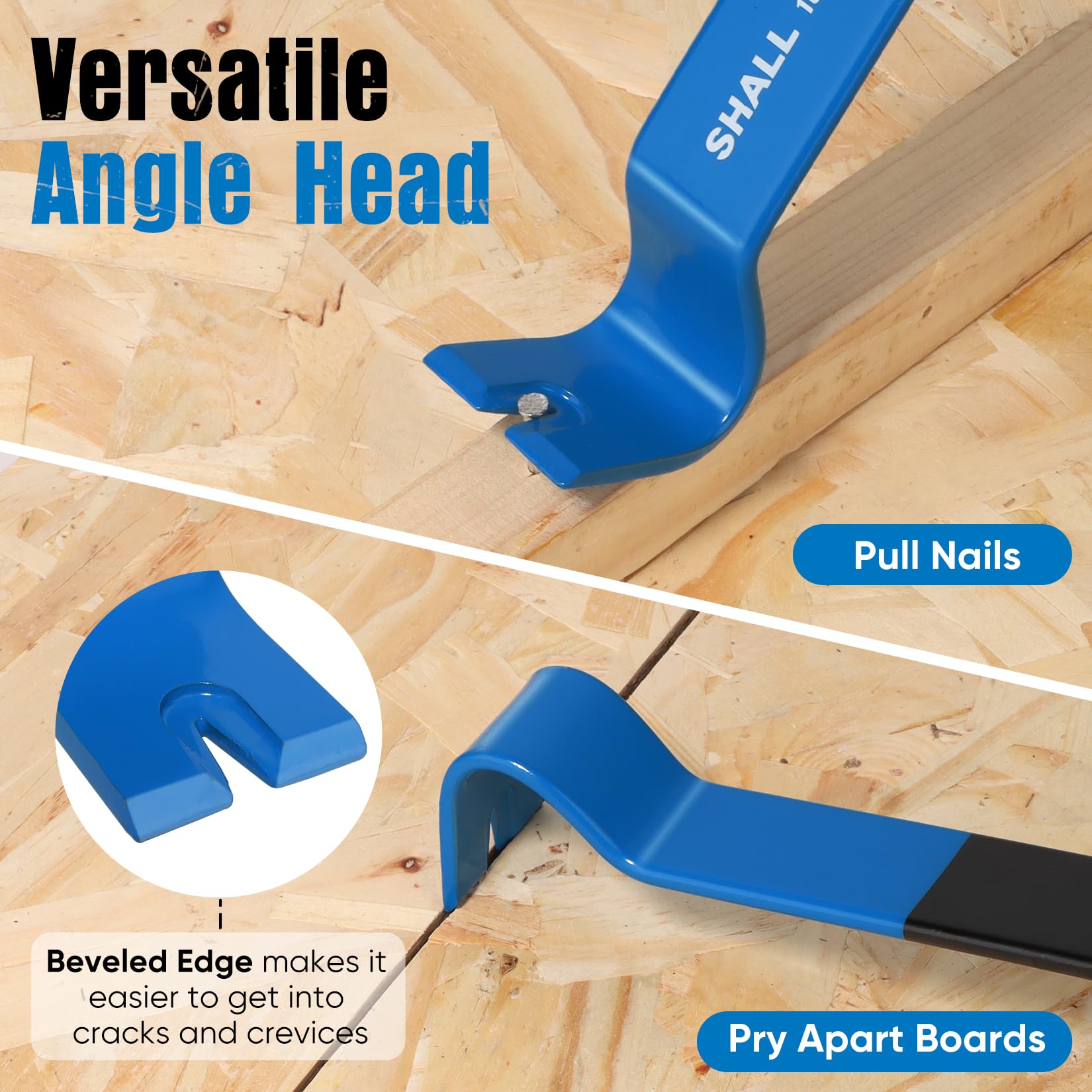 SHALL 7-5-inch wonder bar designed for nails and boards lifting
