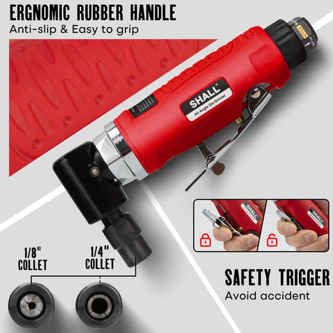 Shall air connector enables quick tool setup and steady airflow