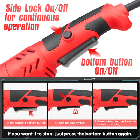 SHALL angle grinder ergonomic two-position handle for comfortable grip