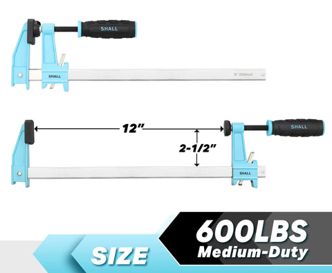 Shall quick-release latch on clamps speeds setup for quick workholding.