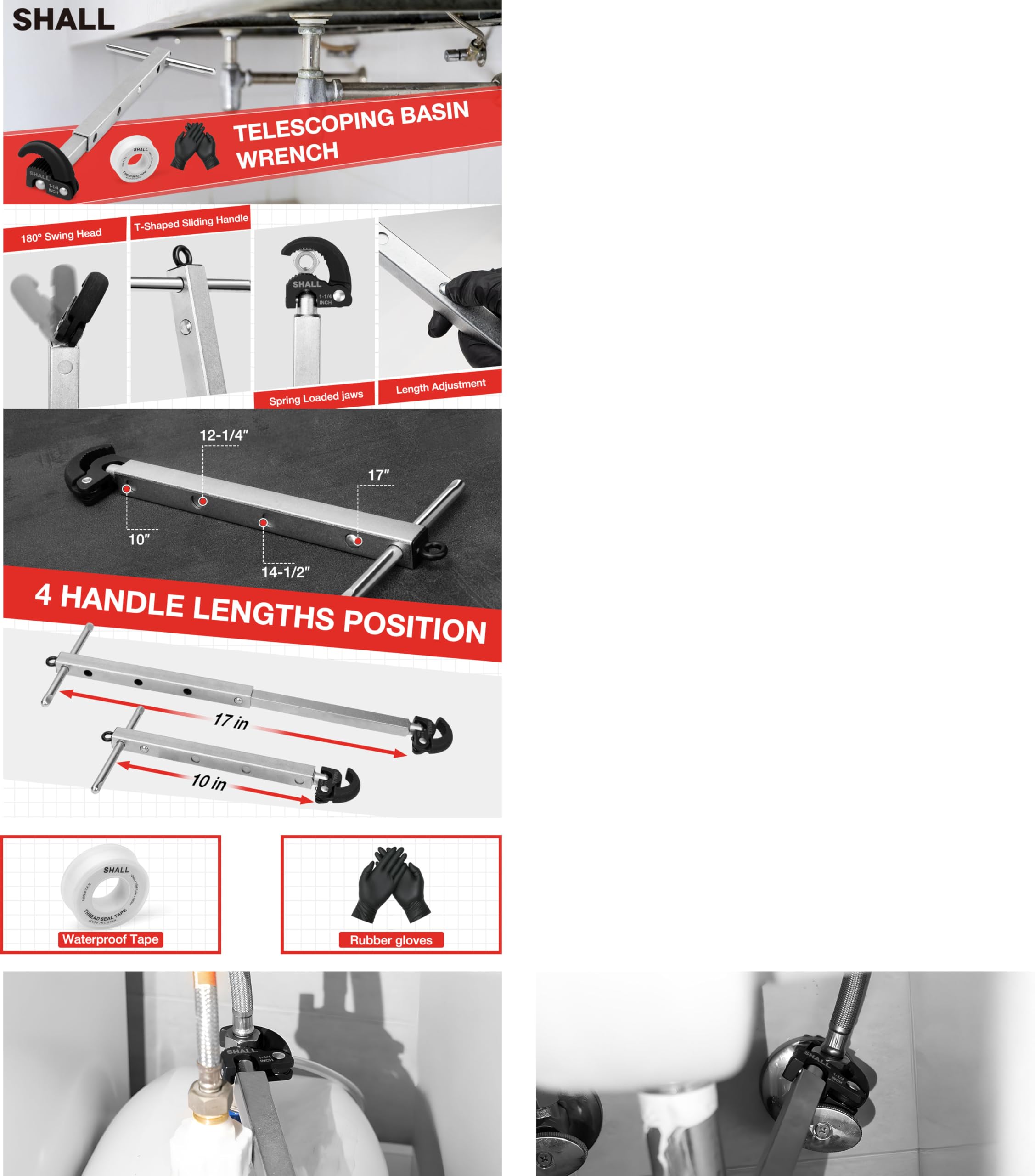SHALL complete kit includes gloves and waterproof tape for quick repairs.