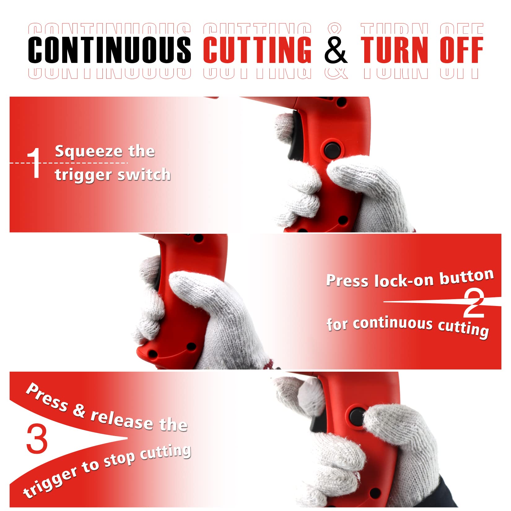 SHALL 14-gauge cutting capacity for sheet metal tasks.