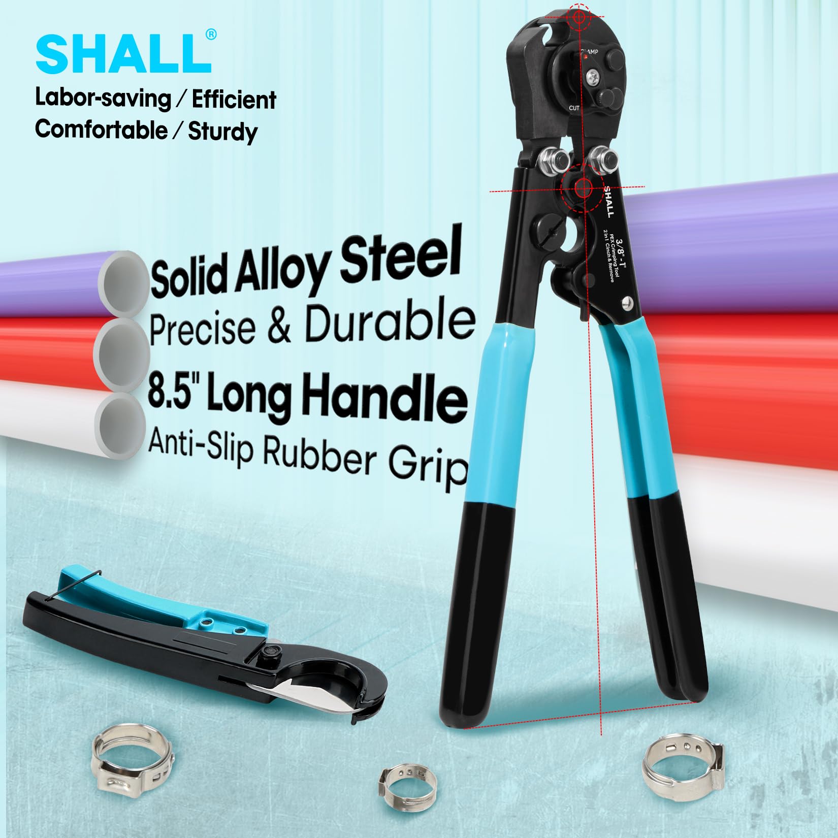 SHALL ergonomic handle Pex tool with comfortable grip