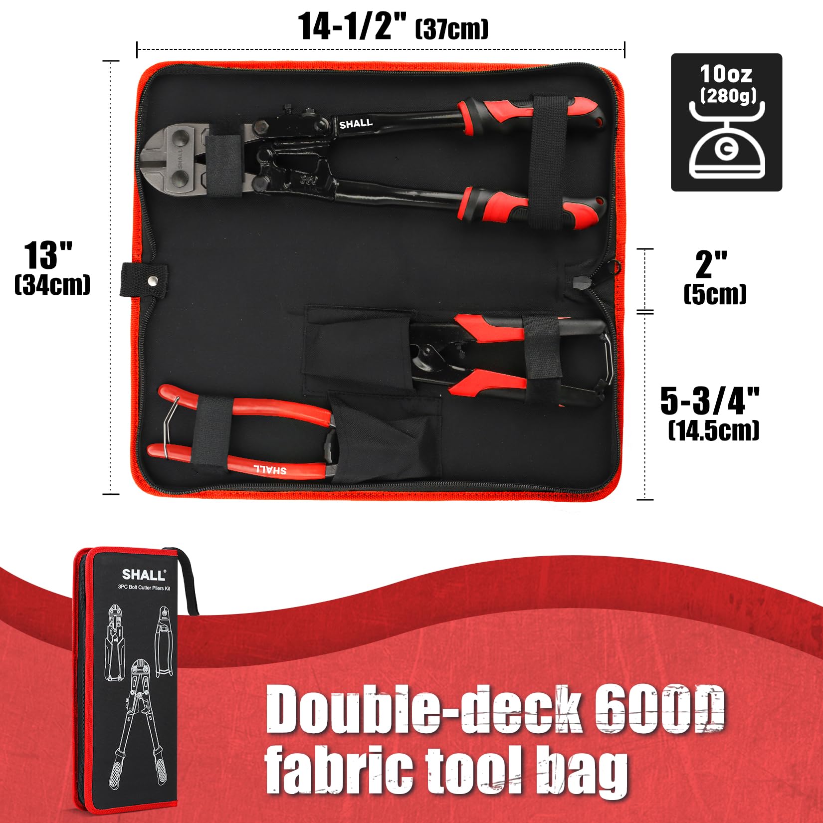 SHALL ergonomic two-tone handles improve grip and comfort