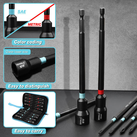 SHALL extended 6-inch reach helps access deep or narrow areas