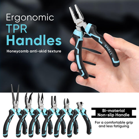 SHALL bent nose pliers for precise bends in jewelry and model work