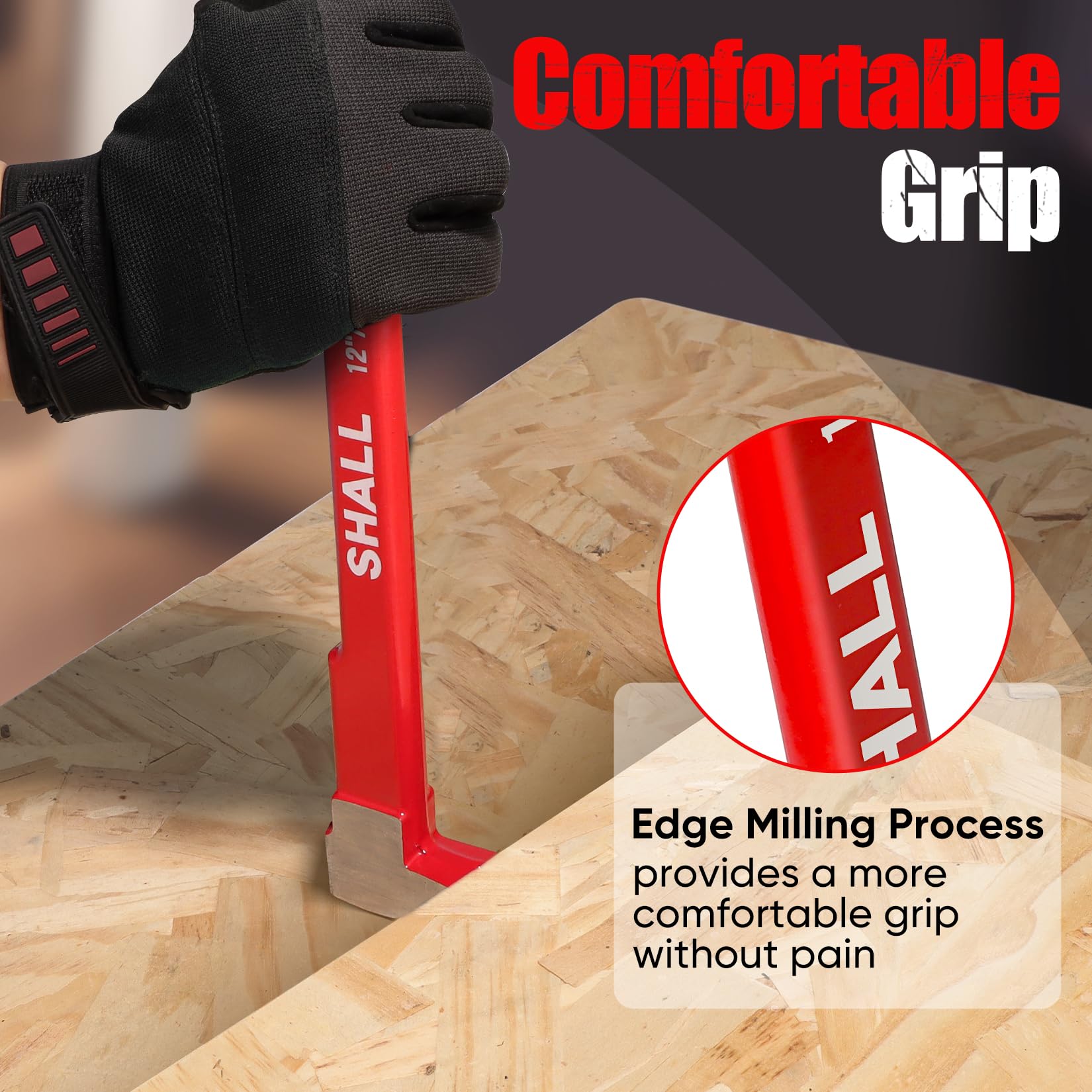 SHALL polished ends reduce surface indentations during prying