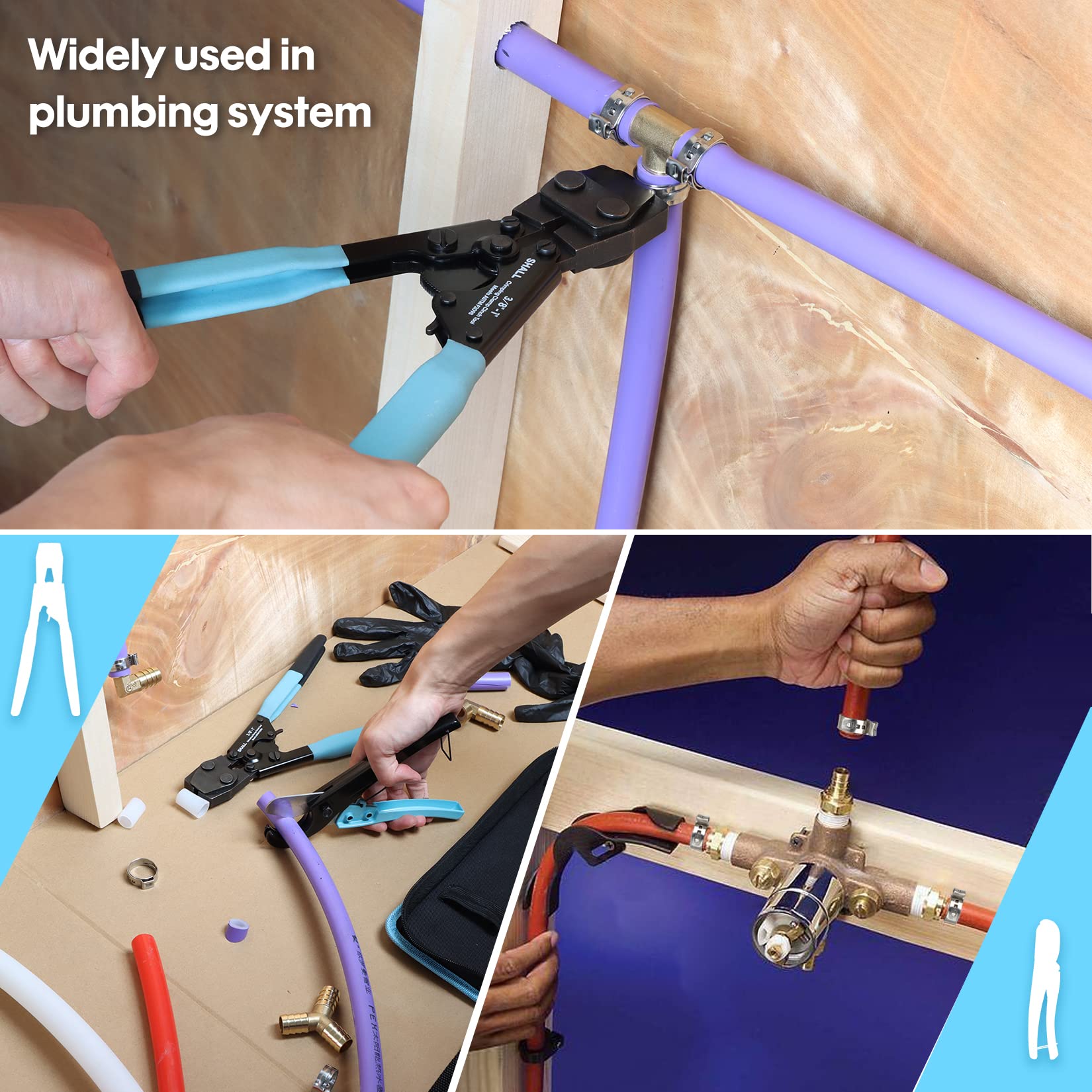 SHALL gloves included protect hands while crimping and cutting.