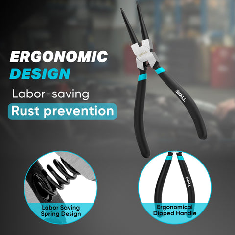 SHALL compact roll pouch secures pliers for on-site portability.