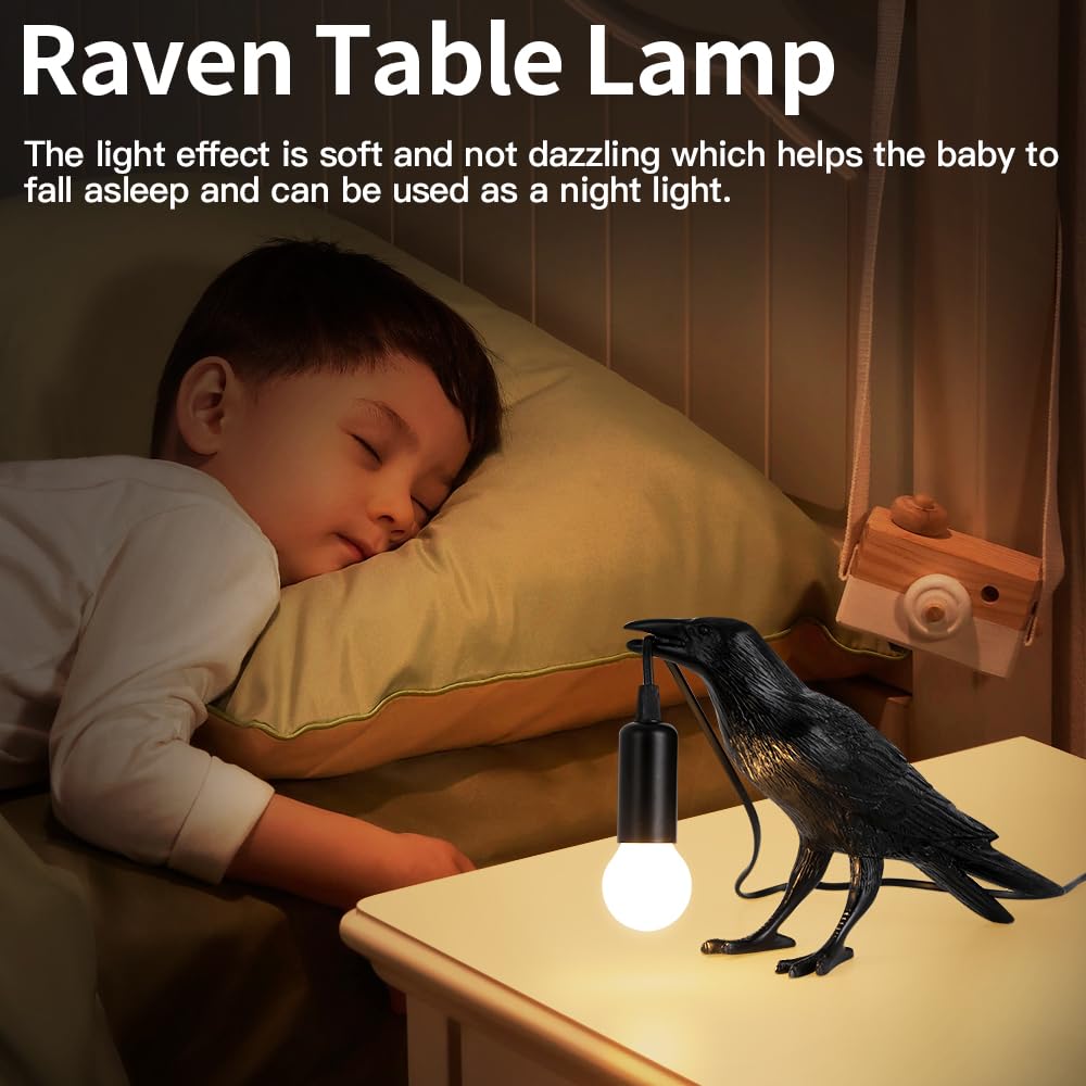 Shandaglo raven light enhances living room decor and mood