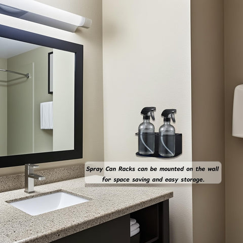 SHANDERBAR spray bottle storage fits most standard cans.
