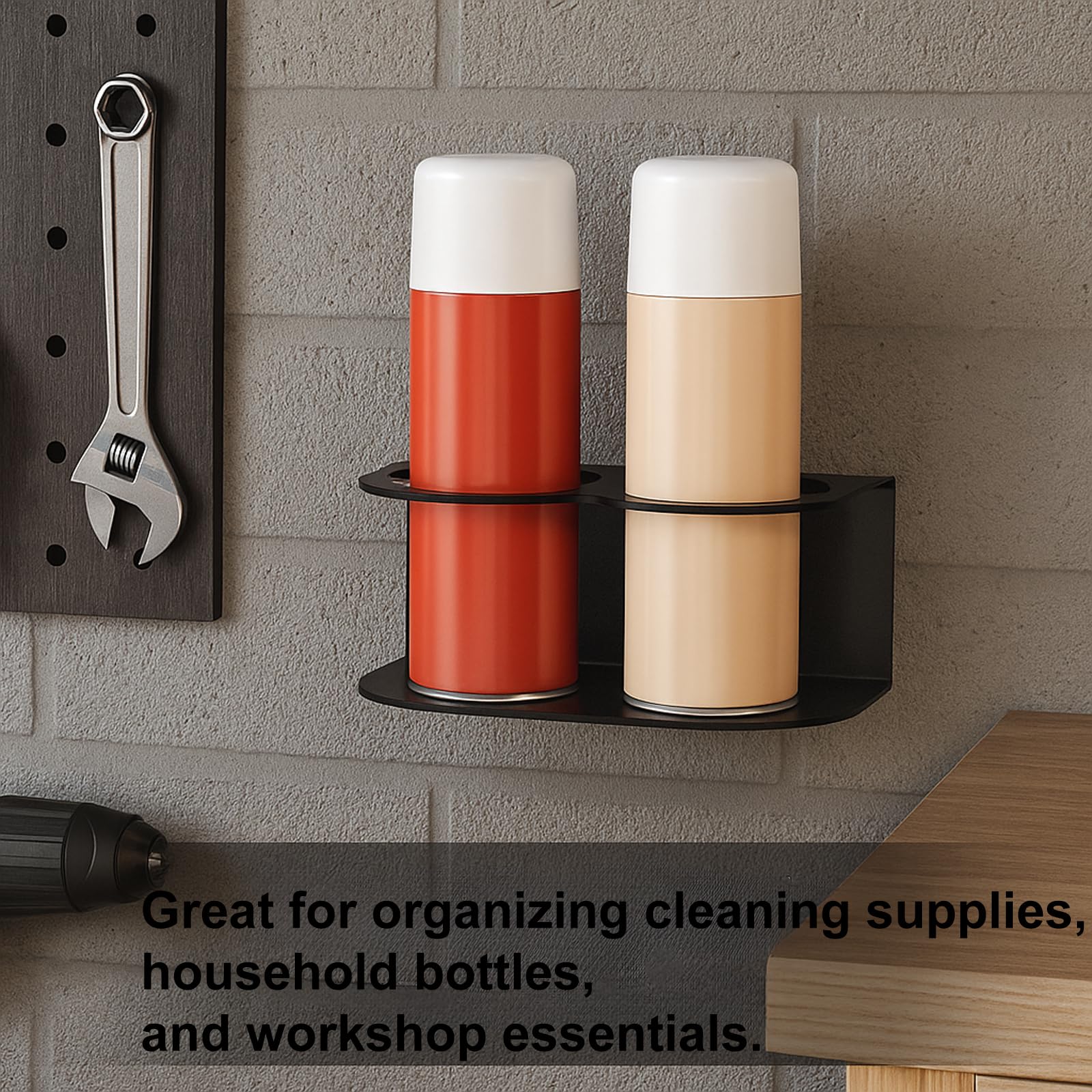 SHANDERBAR wall-mount kit includes hardware for simple installation.