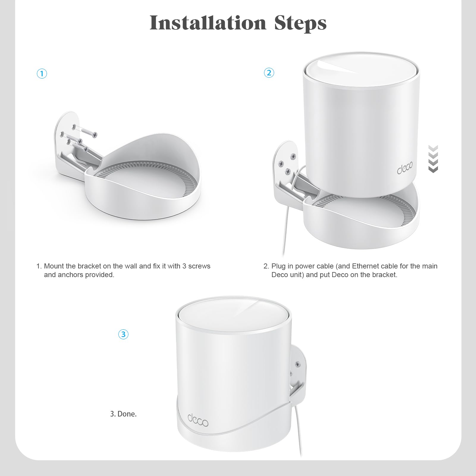 Shang Chiang 3-pack wall mount set simplifies deployment and saves space