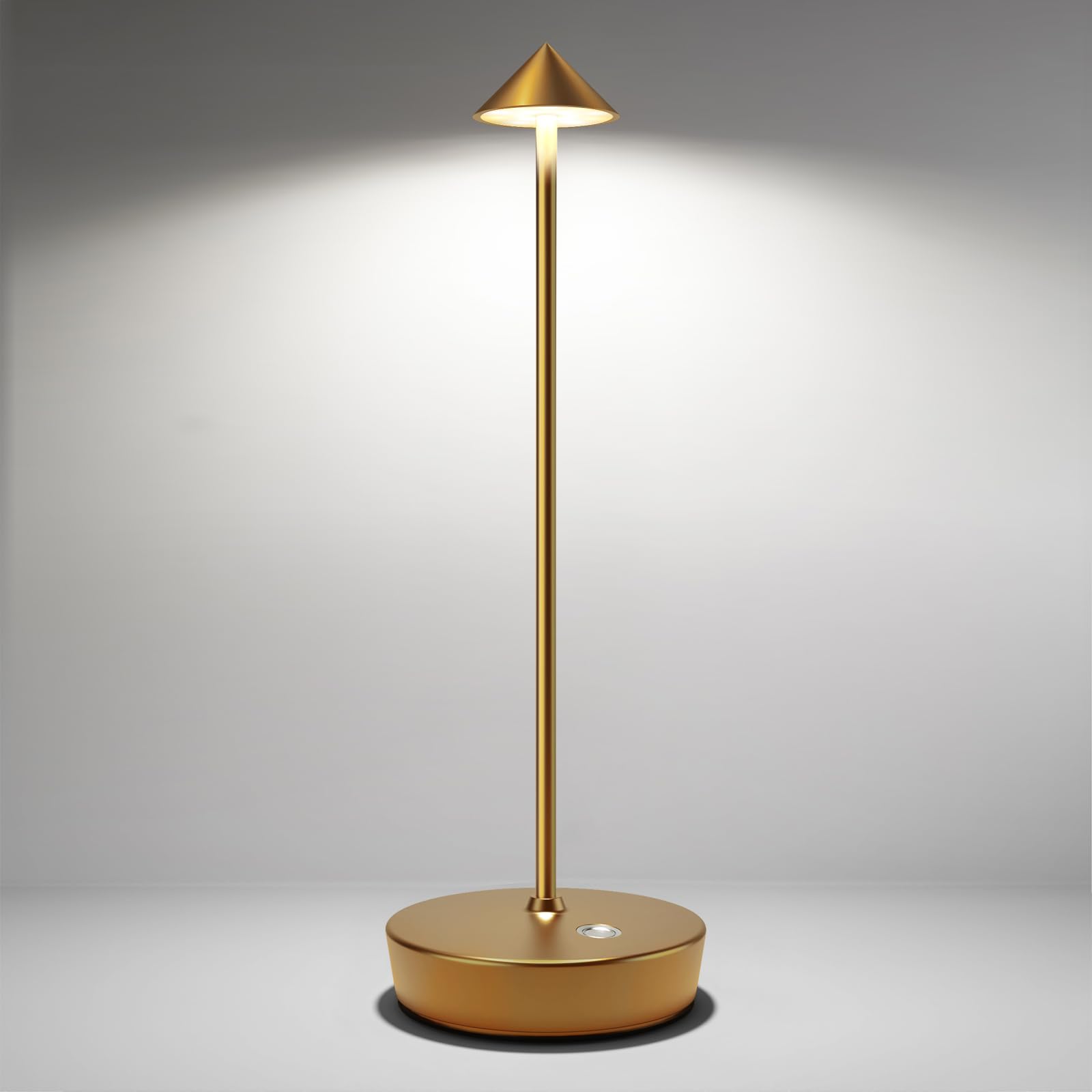 SHANGCAI cordless table lamp with bronze body for indoor and patio ambiance