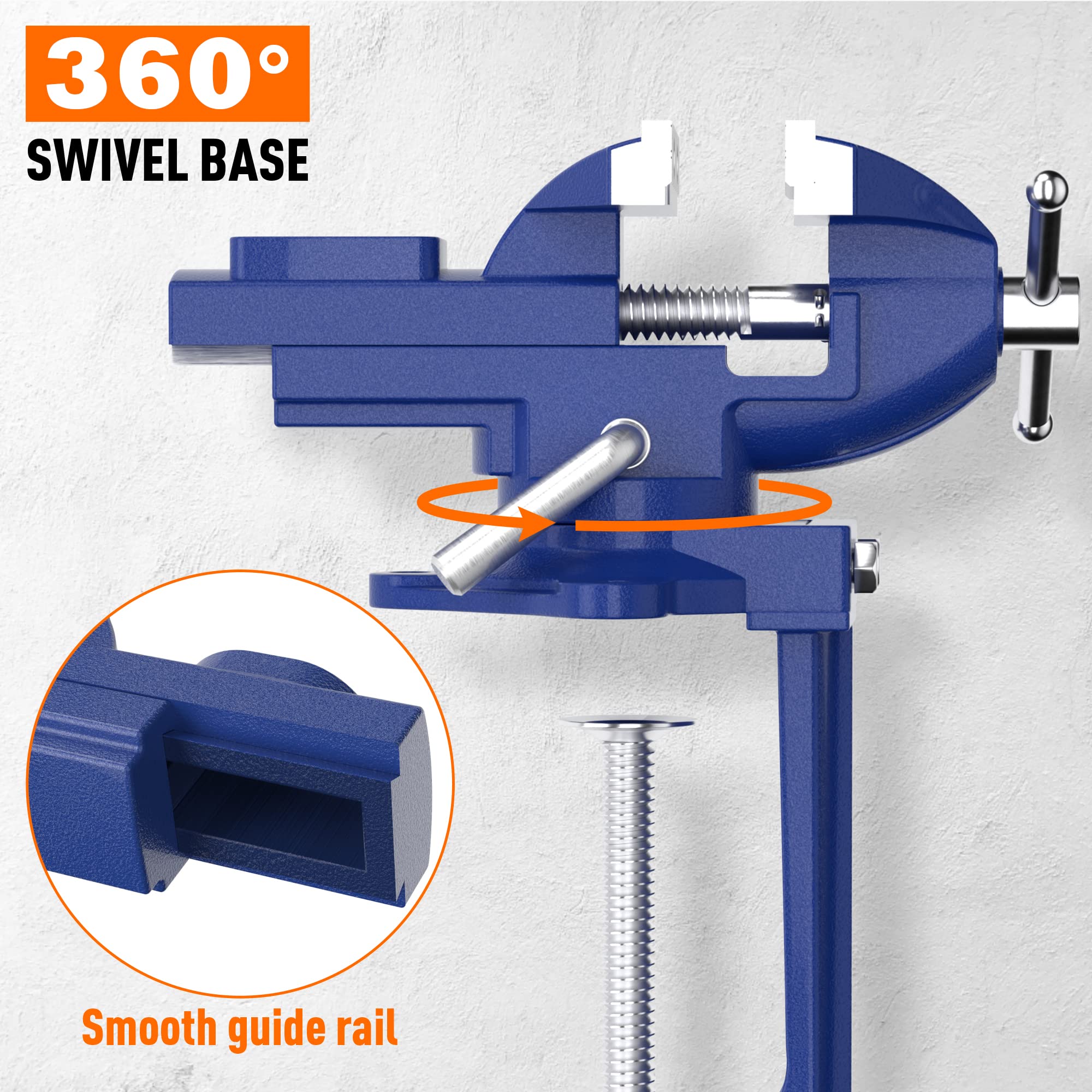 Shangyoyi 360-degree rotation base enables precise orientation.